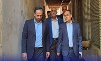 بازدید استاندار گیلان و شهردار رشت از روند مرمت خانه تاریخی میرزا خلیل رفیع نخستین شهردار رشت و عملیات بازآفرینی خانه ابریمشی رشت