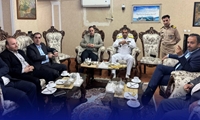 دیدار اعضای شورای اسلامی و شهردار رشت با سردار لشنی فرمانده مرکز آموزش تخصص‌های دریایی باقرالعلوم (ع) نداجا رشت